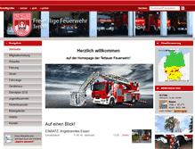 Tablet Screenshot of feuerwehr-tettau.de